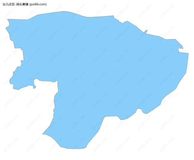 涧头集镇边界地图