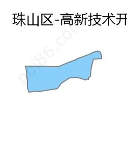 高新技术开发区边界地图