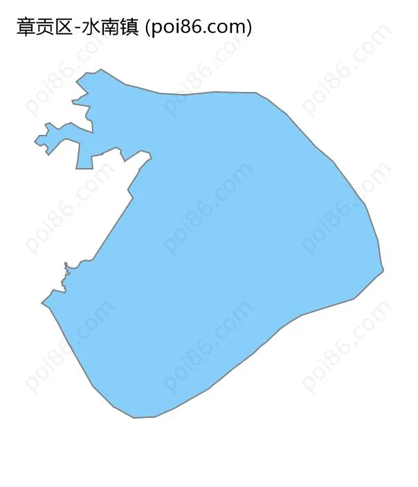 水南镇边界地图