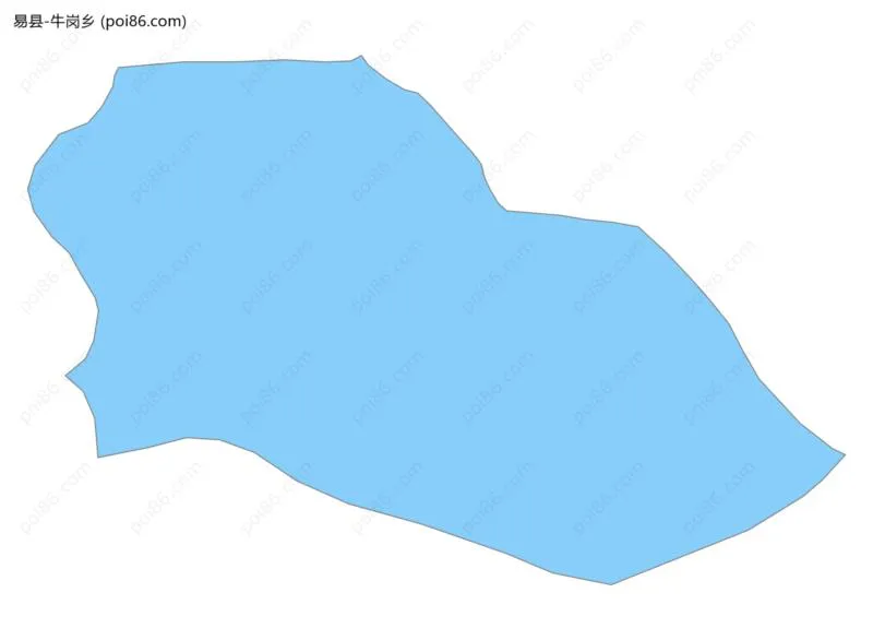 牛岗乡边界地图