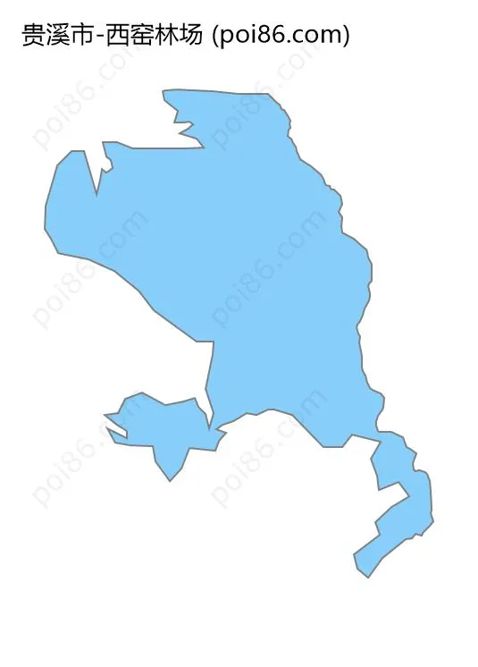 西窑林场边界地图