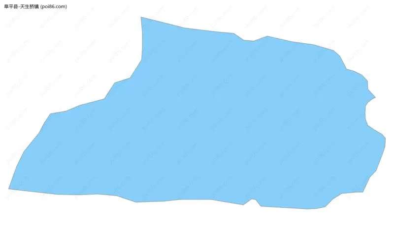 天生桥镇边界地图