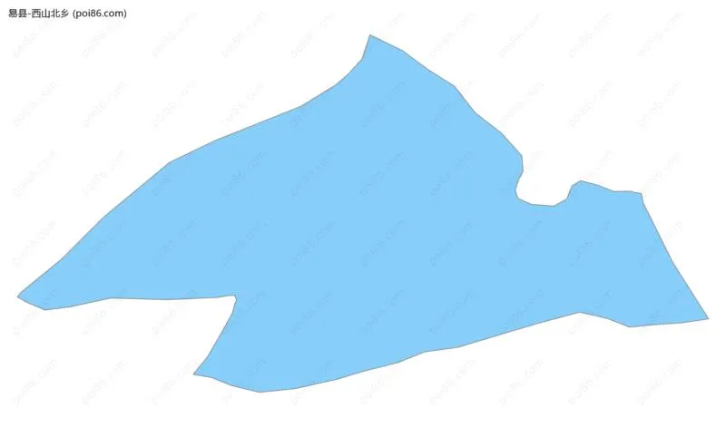 西山北乡边界地图