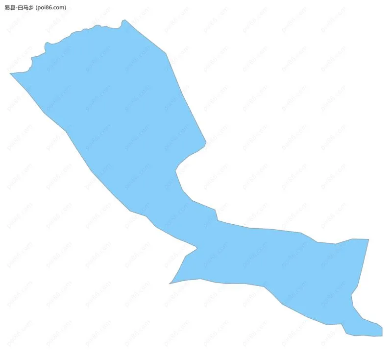 白马乡边界地图