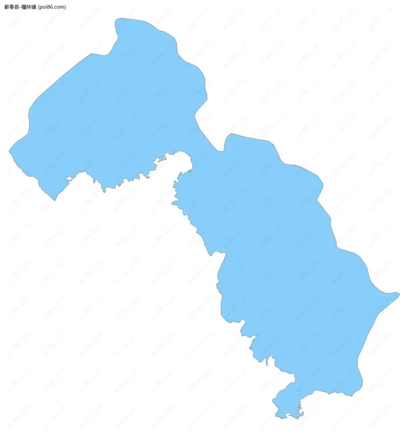 檀林镇边界地图