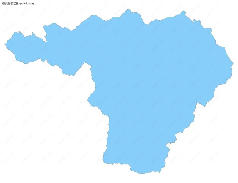 百江镇边界地图